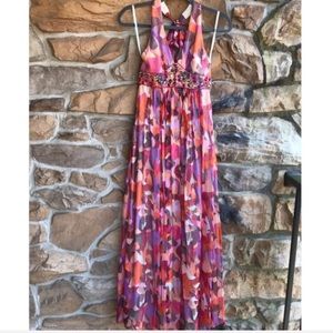 BCBGMaxAzria Jeweled Maxi Dress